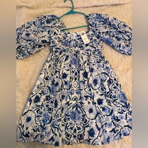 Abercrombie & Fitch Blue and White Floral Dress